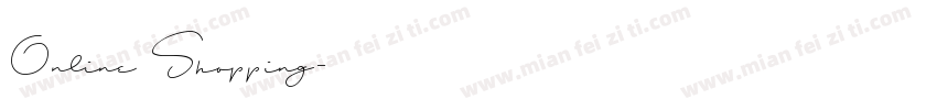 Online Shopping字体转换